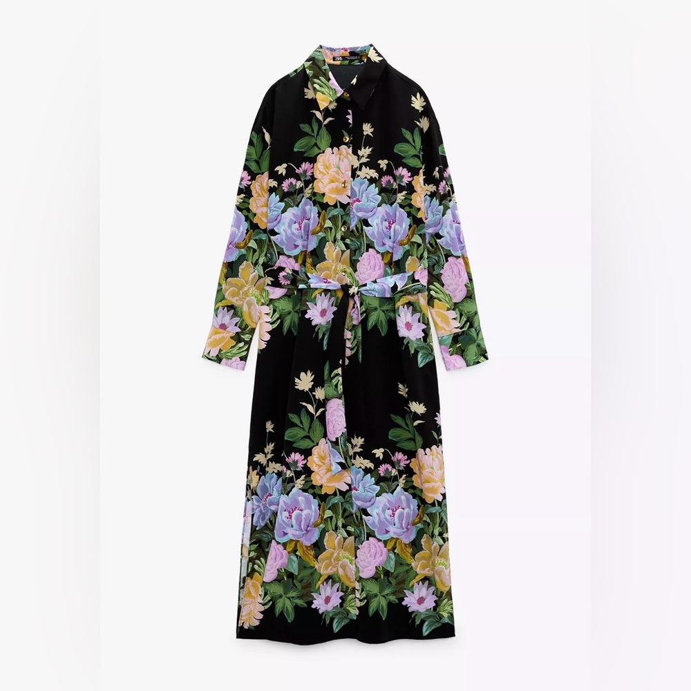 Zara Multicolor Floral Dress